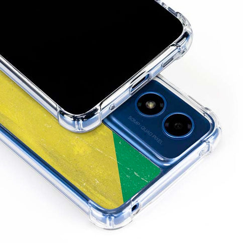 Republic of the Congo Flag Distressed Moto G Play 4G (2024) Clear Case